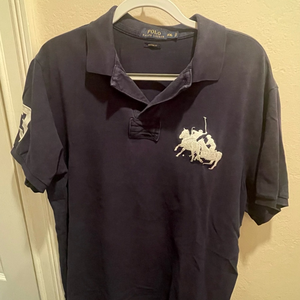 Polo by Ralph Lauren Men's Navy Blue Polo Shirt